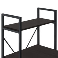 Schreibtisch Stavanger 122x120x64 cm mit Regal 4 Flächen Metall