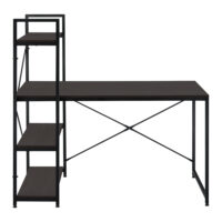 Schreibtisch Stavanger 122x120x64 cm mit Regal 4 Flächen Metall