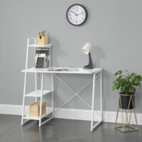 Schreibtisch Aalborg 117x102x50 cm mit Regal 4 Flächen