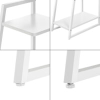Schreibtisch Aalborg 117x102x50 cm mit Regal 4 Flächen