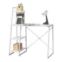 Schreibtisch Aalborg 117x102x50 cm mit Regal 4 Flächen