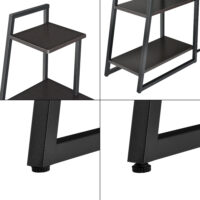 Schreibtisch Aalborg 117x102x50 cm mit Regal 4 Flächen