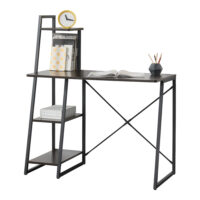 Schreibtisch Aalborg 117x102x50 cm mit Regal 4 Flächen