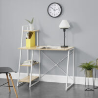 Schreibtisch Aalborg 117x102x50 cm mit Regal 4 Flächen
