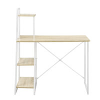Schreibtisch Aalborg 117x102x50 cm mit Regal 4 Flächen