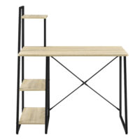 Schreibtisch Aalborg 117x102x50 cm mit Regal 4 Ablagen
