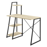 Schreibtisch Aalborg 117x102x50 cm mit Regal 4 Ablagen