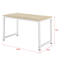 Schreibtisch Herning 75x120x60 cm Höhenverstellbar