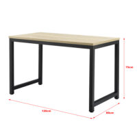 Schreibtisch Herning 75x120x60 cm Höhenverstellbar