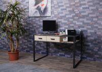 Schreibtisch Bürotisch Industrial 76x120x70cm Eiche-Optik