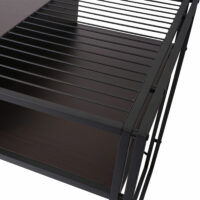 Schreibtisch Bürotisch Industrial 76x120x70cm dunkelbraun