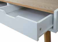 Schreibtisch Computertisch 120x55cm MDF ~ Esche-Optik