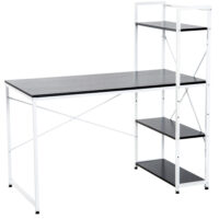 Schreibtisch Computertisch Arbeitstisch mit Regal 120x64x121cm
