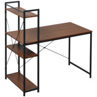 Schreibtisch Computertisch Arbeitstisch mit Regal 120x64x121cm