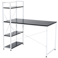 Schreibtisch Computertisch Arbeitstisch mit Regal 120x64x121cm