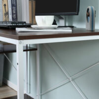 Schreibtisch Computertisch Arbeitstisch mit Regal 120x64x121cm