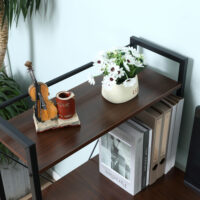 Schreibtisch Computertisch Arbeitstisch mit Regal 120x64x121cm