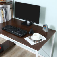 Schreibtisch Computertisch Arbeitstisch mit Regal 120x64x121cm
