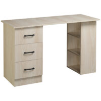 Schreibtisch Computertisch Bürotisch 3 Schubladen 120x49x72cm
