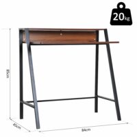 Schreibtisch Computertisch Bürotisch mit Ablagefach 84x45x85cm
