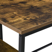 Schreibtisch Vilhelmina mit Ablagen 77x120x60cm auf Metallgestell