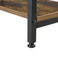 Schreibtisch Vilhelmina mit Ablagen 77x120x60cm auf Metallgestell