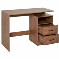 Schreibtisch Computertisch mit Ablagen 2 Schubladen107x48x76.2cm