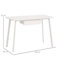 Schreibtisch Elegant Bürotisch mit Schubladen 120x60x76cm