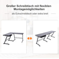 Schreibtisch Flexible Eck-Schreibtisch 210x50x73.5cm