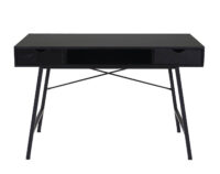 Schreibtisch HWC-E92 Bürotisch Computertisch 3D-Struktur 120x60xcm schwarz