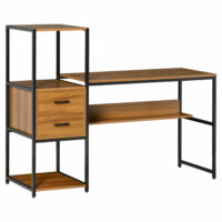 Schreibtisch Industriell mit 2 Schubladen 140x50x110cm