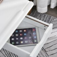 Schreibtisch Neigbar und Höhenverstellbar 5-Stufig mit Schublade