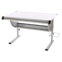 Schreibtisch Oxford - höhenverstellbar + neigbar ~ weiss