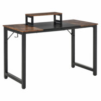 Schreibtisch mit Monitorerhöhung Rustikal 120x60x73.5cm
