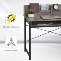 Schreibtisch mit Regal Schublade Computertisch 106x53x95cm