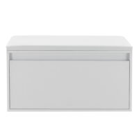 Sitzbank Degerfors 80x39x45cm mit Schublade Weiss