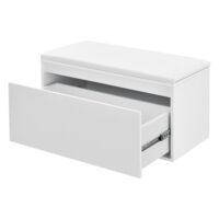Sitzbank Degerfors 80x39x45cm mit Schublade Weiss