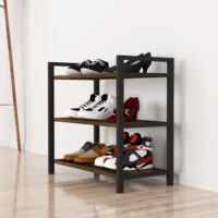 Schuhregal Sømna 70x66x36cm Eiche antik