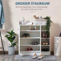 Schuhschrank Schuhregal Kommode weiss