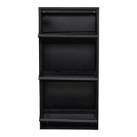 Schuhkipper Sokndal mit 3 Kippfächern Schwarz