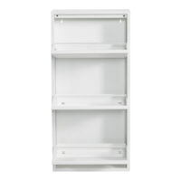 Schuhkipper Sokndal mit 3 Kippfächern Weiss