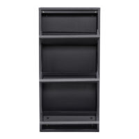 Schuhkipper Sokndal mit 3 Kippfächern Grau