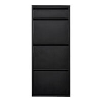 Schuhkipper Sokndal mit 3+1 Kippfächern Schwarz