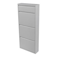 Schuhkipper Sokndal mit 3+1 Kippfächern Weiss