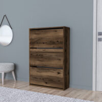 Schuhschrank Aurskog 110x73.5x24cm Walnuss