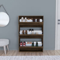 Schuhschrank Aurskog 110x73.5x24cm Walnuss