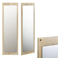 Wandgarderobe Hansnes mit Klapphaken 170 cm Grau Hochglanz
