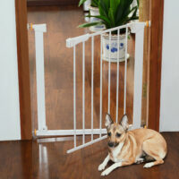 Schutzgitter Treppenschutzgitter Absperrgitter Hunde 74-95cm