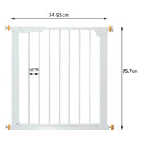 Schutzgitter Treppenschutzgitter Absperrgitter Hunde 74-95cm