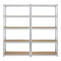 Schwerlastregal 2er Set Birthälm 180x90x40cm pro.tec